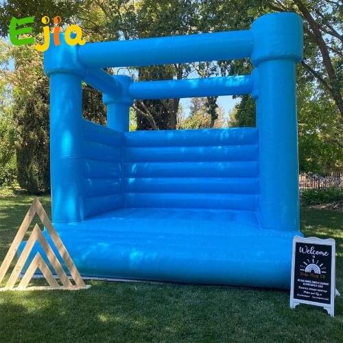 Commercial 0.55mm PVC Inflatable White/ Pink /Blue Jumper Wedding Bounce House Castle/Moon Bouncy House For Adult Kids Outdoor
