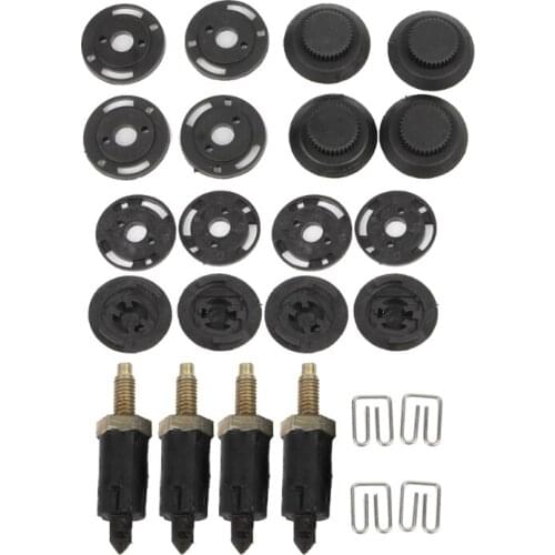 16 PCS HDI Engine Cover Clip Bolt Bonnet Hood Kit Fit For Peugeot Citroen C4 C5 for car accessories