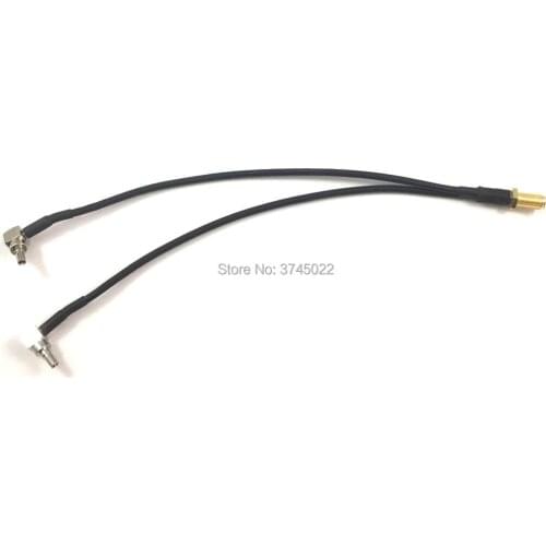 10pcs Crc9 Pigtail Connector RG174 Cable 20cm With Sma Female to Dual Crc9 Adaptor For 4G Antenna
