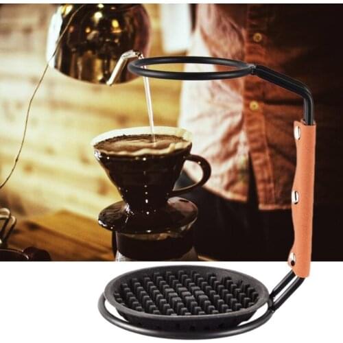Metal Pour Over Coffee Maker Filter Holder V60 Drip Stand with Silicone Mat Coffee Filter Dripper Stand Support Tea wholesales