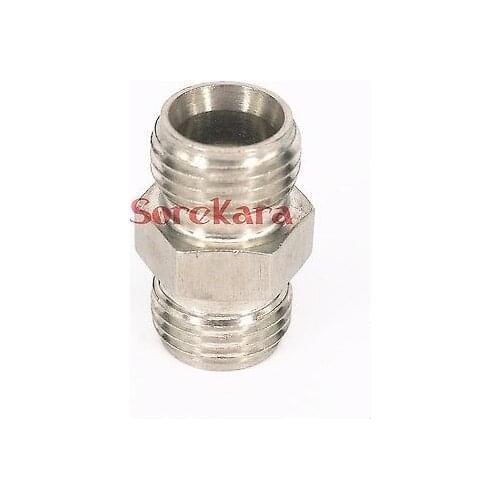 M18x1.5mm Metric Male to M18x1.5mm Metric Male Threaded 304 Stainless Steel Pipe Fitting Connector Adapter Max Pressure 2.5 Mpa