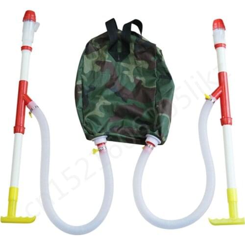 Multi-function Double Tube Fertiliser with Bag Manual Corn & Tree Top Dressing Tools Small Fertilizer Spreader Garden Supplies