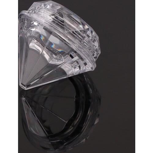 10Pcs/set Plastic Transparent Diamond Cream Box Portable Travel Cream Bottle Women Jewelry Storage DIY Crystal Beads Boxes