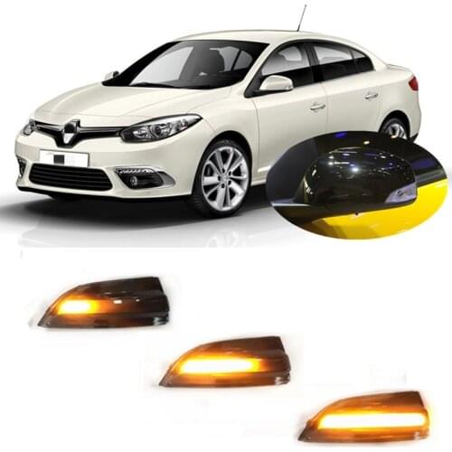 Fit for Renault Fluence L30 2010-2019 Smoked Black Dynamic Blinker Indicator Mirror Turn Light Signal