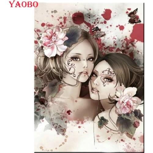 Full Square/Round drill diamond Painting Japanese cartoon girl 5D DIY diamond embroidery mosaic sticker Decoration painting