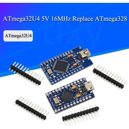 Pro Micro ATmega32U4 5V 16MHz Replace ATmega328 For arduino ATMega 32U4 Pro Mini With 2 Row Pin Header