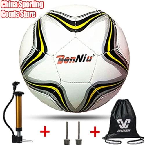 Professional football Pu seamless football, match, training ball, standard football, free air pump + air needle + bag