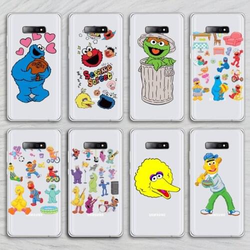 Ins Sesame Street Cookie Phone Case Transparent For Samsung Galaxy A71 A21s S8 S9 S10 plus note 20 ultra