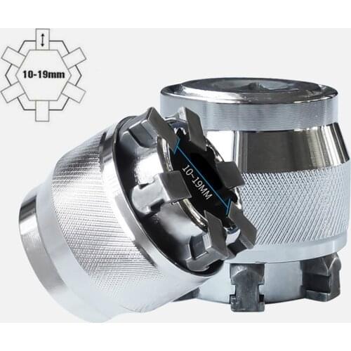 10-19 Mm Hexagon Screw Socket Magic Wrench Adapter Multifunctional Universal Socket Fast Ratchet Wrench Manual Repair Tools
