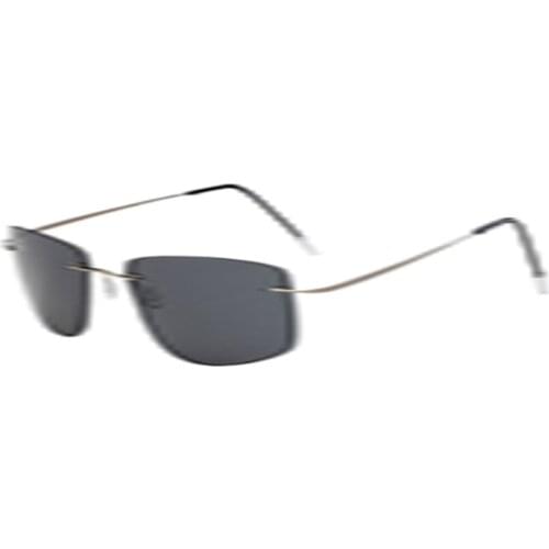 Sports Driving Fishing Rimless Light Titanium Polarized Sunglasses