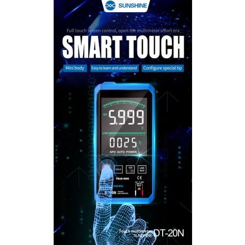 SUNSHINE DT-20N Digital Multimeter with Ohm Volt Amp and Diode Voltage Tester Meter (Dual Fused for Anti-Burn)