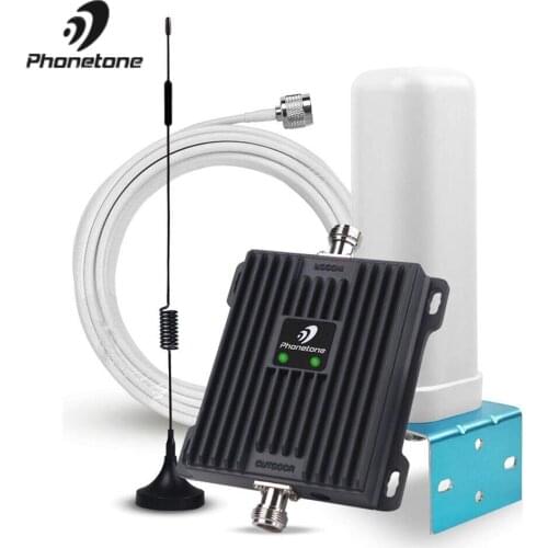 Cellular Amplifier 850MHz Dual Band 3g Repeater 2100MHz Band 5/1 Gsm WCDMA 3G Repeater Amplifier Mobile Signal Booster Antenna