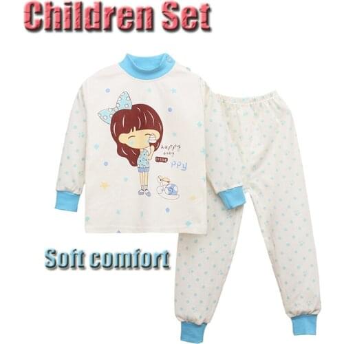 Winter Baby Girls Set Cute Cartoon Childrens Wear Children Cozy Soft Cotton Kids Clothing