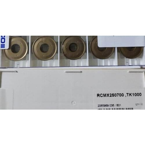 10PCS TOOLS CARBIDE INSERT RCMX250700 TK1000