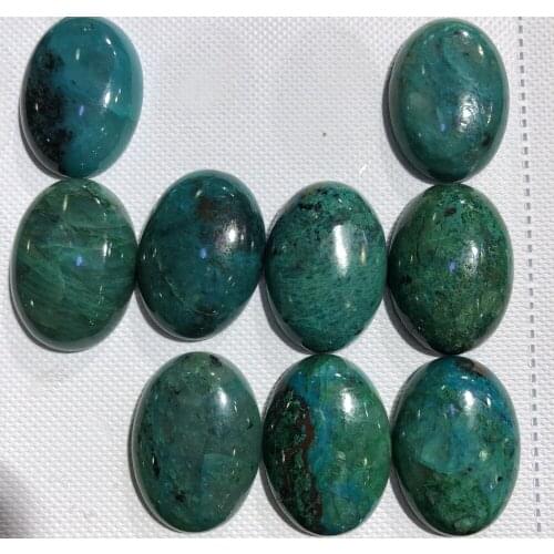 100% Natural Chrysocolla Gem stone Cabochon 18x25mm Oval CAB Ring Face Pendant,5piece/pack