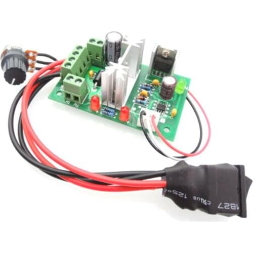 10V 12V 24V 36V Forward And Reverse Switch Pwm Dc Controller Dc Motor Governor Speed Controller Regulator Switch