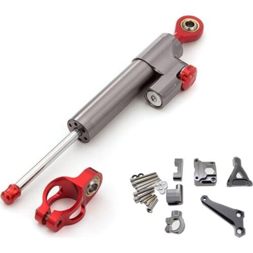 Aluminum Motorcycle For Kawasaki Z300 Z250 2015-2016 Moto SupportSteering Stabilizer Damper Mounting Bracket Complete Set