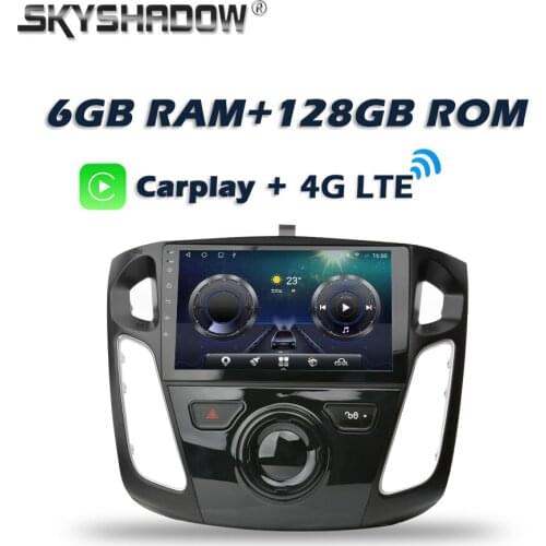 9" wireless Carplay DSP IPS Android 10.0 6GB+128GB Car DVD Player GPS WIFI Bluetooth 5.0 RDS Radio For Ford Focus 2011 2012-2018