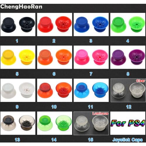 ChengHaoRan 1Pair 3D Analog Joystick Thumb Stick grips Caps Buttons for Sony PlayStation 4 PS4 Gamepad Controller Repair Parts