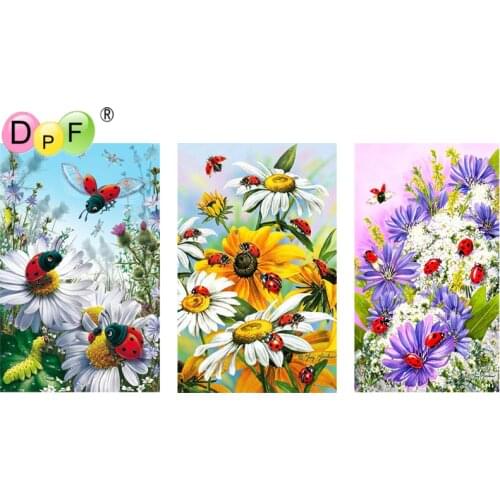 DPF 5D Round full Diamond Embroidery DIY Needlework Diamond painting Cross Stitch chrysanthemum diamond Mosaic decor crafts