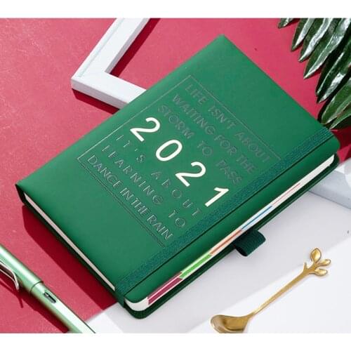 2021 Academic Daily Planner Monthly and Weekly Dated Calendar Organizer Book A5 Thicker Paper 400 Pages New Arrival