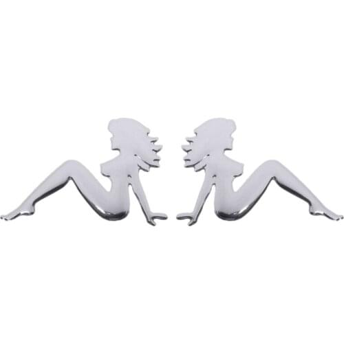 Nice lady car vehicle decoration sticker emblem logo badge