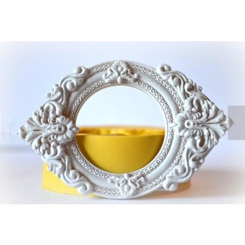 Round Frame Silicone Rubber Flexible Mold Frame Shape Silicone Cake Mold Chocolate Mold Fondant Cake Decorating Tool