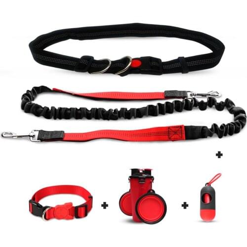 MERRYLIFE Hands Free Dog Leash Heavy Duty Rope Bungee Leash with Anti-Pull for Shock Absorption for Running Walking Jogging