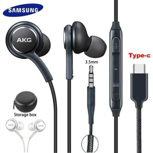 Samsung Earphones EO IG955 AKG Headset In-ear 3.5mm/Type c with Mic Wired for Galaxy S20 note10 S10 S10+ S9 S8 S8+ S7 S6 huawei