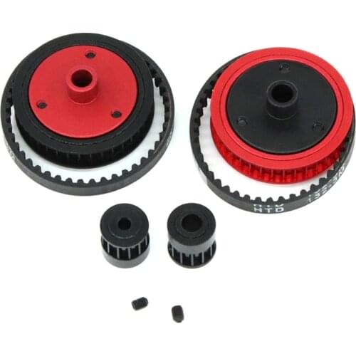 2020 New 3.2/5.0mm Belt Drive Transmission Gears System for 1/10 RC Car Crawler Axial SCX10 SCX10 II 90046 Upgrade DIY Parts