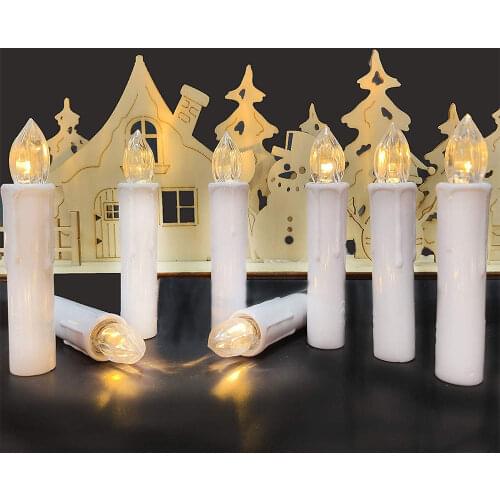 New Years/Christmas LED Candles Flameless Remote свечи for Home Dinner Party Christmas Tree Decoration Lamp