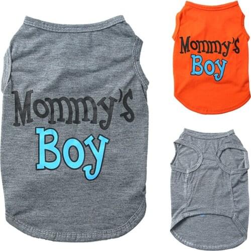 Pet Clothing Solid Color Letters Dog Cat Vest Sleeveless Cat Clothes Pet Puppy/Cat Summer Shirt Clothing T Shirt Clothing