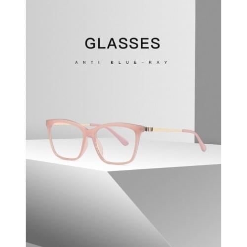 Hot Selling Unisex TR90 Optical Frame Anti Blue-Ray Spring Hinge Match All Face Shape Eyeglasses