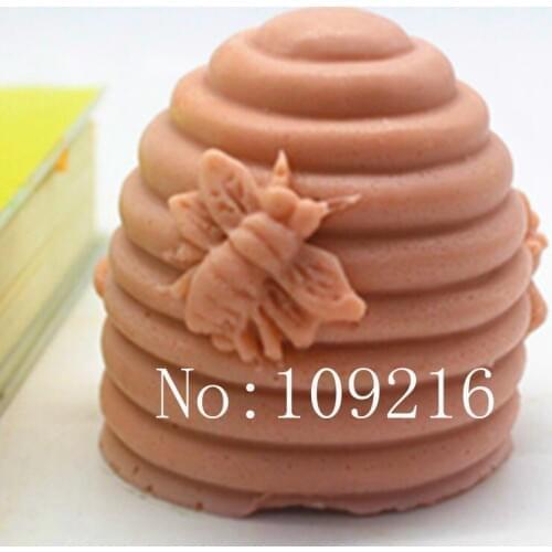 Wholesale!!!1pcs Bees (ABL-C409) Silicone Handmade Soap Mold Crafts DIY Mould