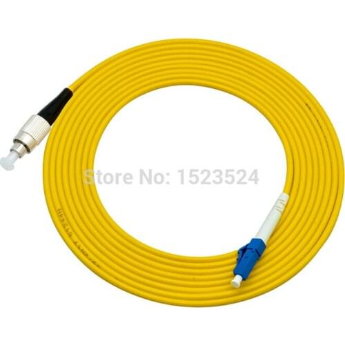 Free Shipping 20 Meters Singlemode Simplex FC/UPC to LC/UPC FC-LC Fiber Optic Patch Cord
