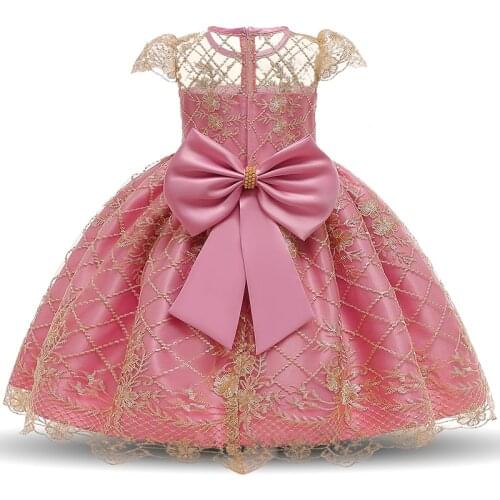 Pageant Communion Dress Little Girls Birthday Elegant Gown Wedding Evening Vestidos Size 4-10T Princess Costume Children Clothes