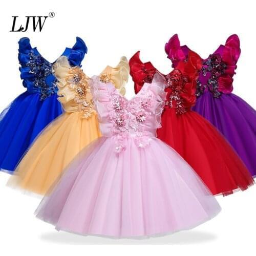 Christmas Girls costume 2020 New Princess Girl Dress Children Clothing Kids Dresses for Halloween carnival ball gown kids clothe