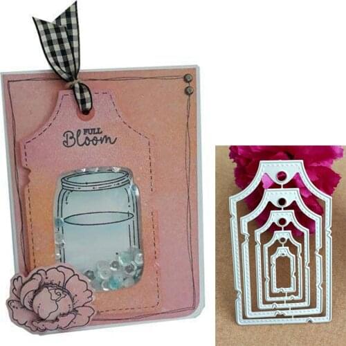 Craft metal cutting dies cut die mold Round hole label tag Scrapbook paper craft knife mould blade punch stencils dies