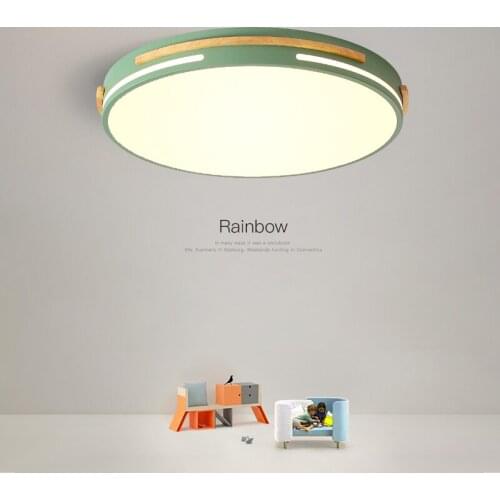 Modern LED ceiling light for living room bedroom lamp Nordic lamp macaron style round warm romantic home room bedroom lamp