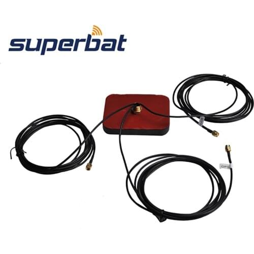 Superbat Multi-band GPS Wifi Iridium Antenna Aerial Signal Booster Three SMA Plug Connectors