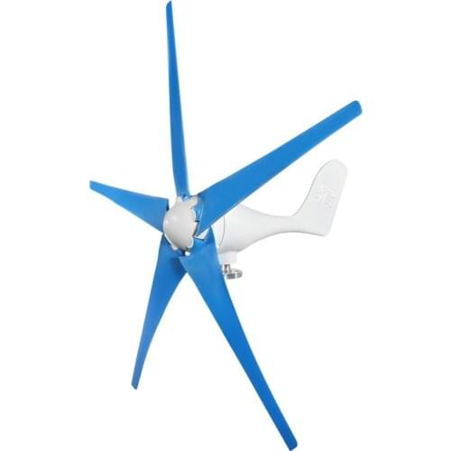 500W Wind Turbine Generator 5 Blade Low Wind Speed Starting NSK Bearings Garden Wind Turbines with Charge Controller
