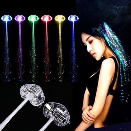 50pcs Party Fun Led Hair Clips Hairpin Luminous Glowing Hair Braid Light Up Toys for Children Festival Holiday Party Supplies