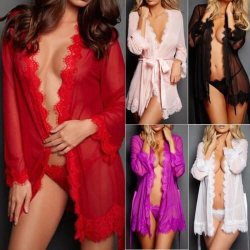 M-3XL Open Stitch Sexy Lingerie Hot Erotic Dress+G-string+Belt Lace Up Babydoll Plus Size Sexy Underwear Costumes XXXL XXL