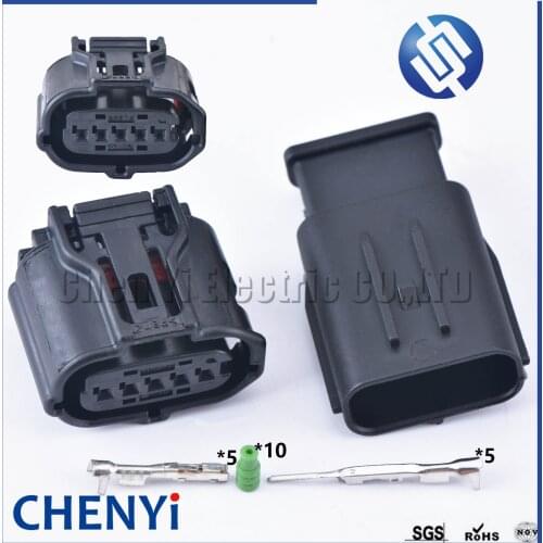2 set 5 Pin Sumitomo Female or male TS Series MAF Sensor Connector Air Flow Meter Plug 6189-1046 For Toyota