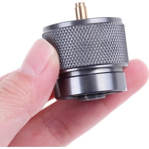 Camping Stove Adapter 1LB Propane Small Tank Input EN417 Lindal Valve Output Camping Stove Adapter for Picnic Travel