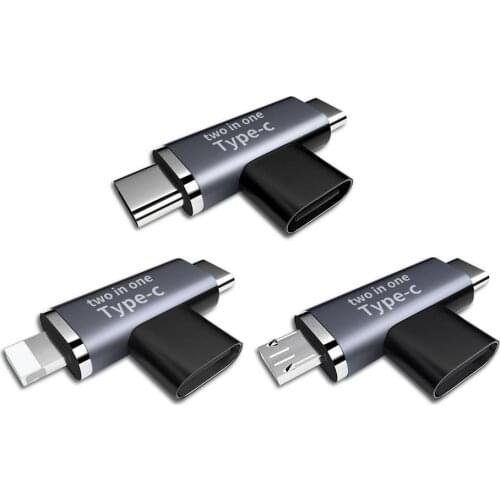 USB C Adapter Portable QC PD Charging Adapter For Type C Device Connector For All Type C Devices For Charging And Data Use