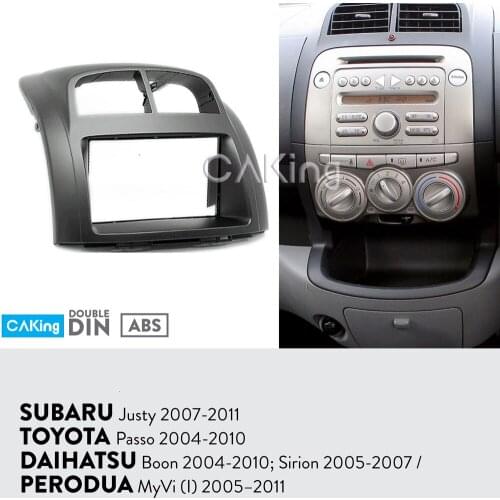 Car Fascia Radio Panel for DAIHATSU Boon 2004-2010; Sirion 2005-2007 / PERODUA MyVi (I) 2005-2011 Dash Kit Install Adapter