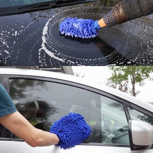 Car Ultrafine Fiber Cleaning Glove Microfiber Car Cleaning Brushes for SsangYong Actyon Turismo Rodius Rexton Korando Kyron