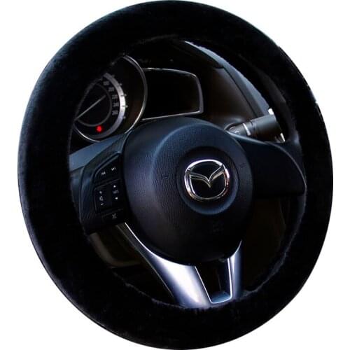 Keep Warm Artificial Plush Fur Car Steering Wheel Covers Size 38cm Fit For Most Cars Used In Winter Hot Wheel Hub DE7 X25