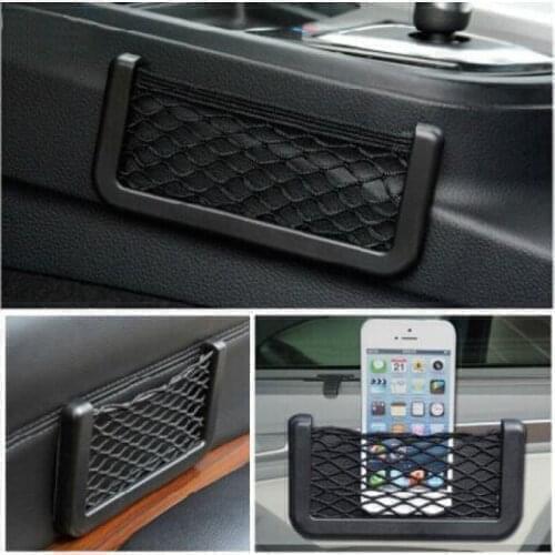 For Kia Optima K5 2011-2018 Car Seat Side Back Storage Net Bag Phone Holder Pocket Organizer Stowing Tidying Trunk Net